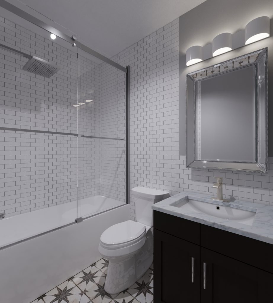 Studio Apartments for Rent Bathroom