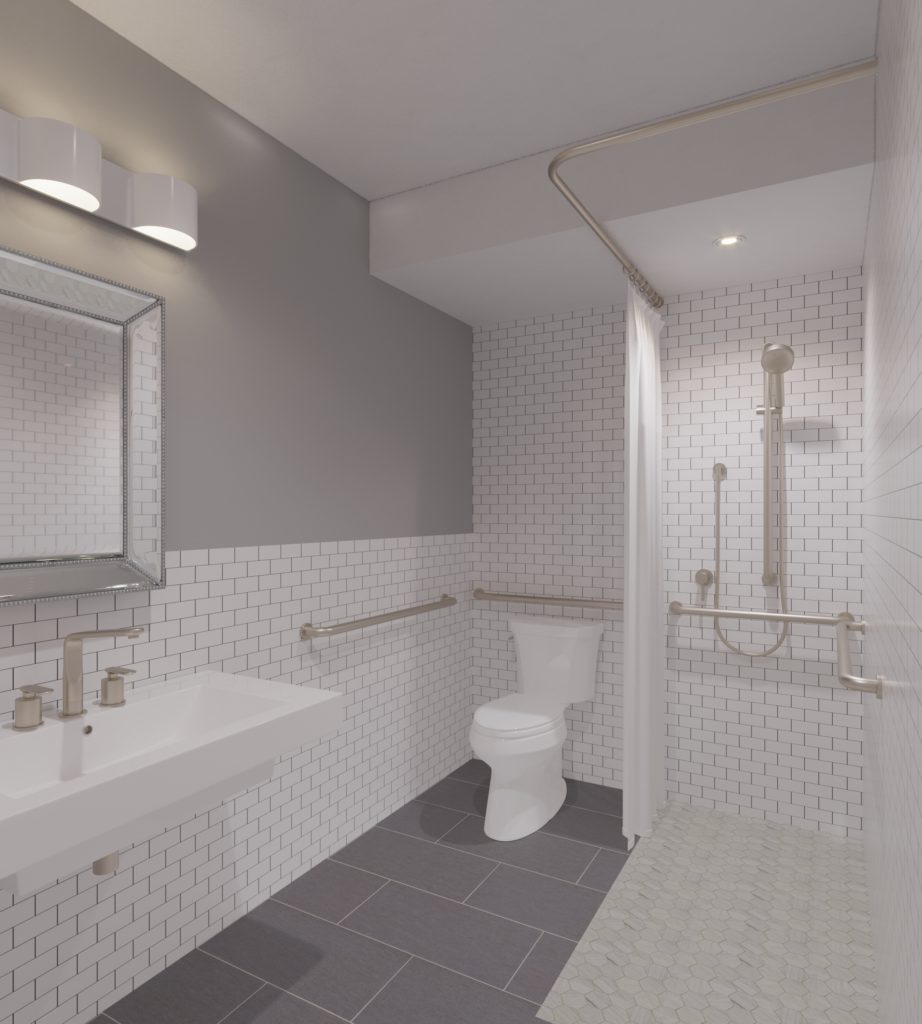 Affordable One Bedroom Apartments Bathroom